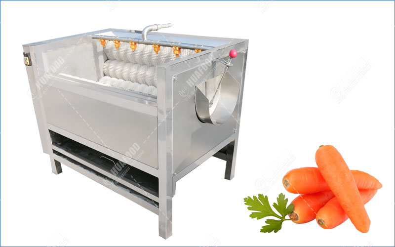 carrot washing and peeling machine