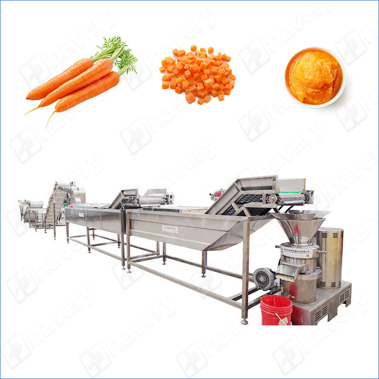 carrot puree processing line