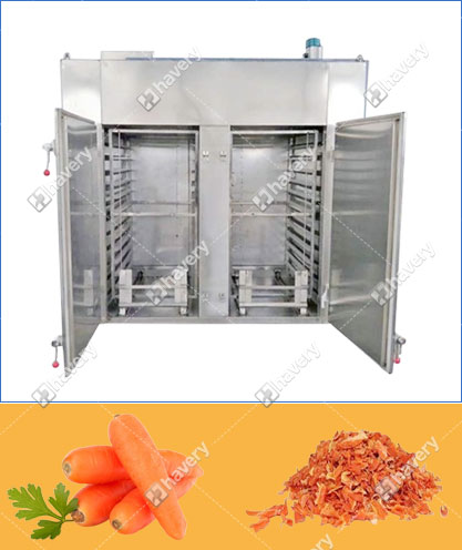 Carrot granules hot air dryer